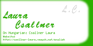 laura csallner business card